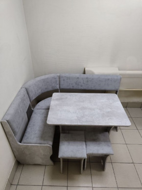 Кухонный уголок Миссия V велюр (цемент) в Олёкминске - olekminska.mebelnovo.ru | фото