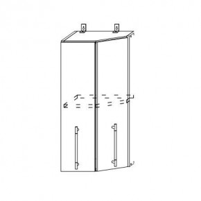 Монако ВПТ 400 шкаф верхний угловой в Олёкминске - olekminska.mebelnovo.ru | фото