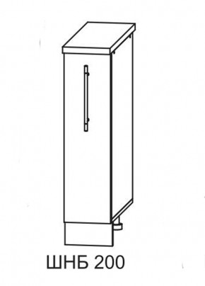 Олива СБ 200 шкаф нижний бутылочница в Олёкминске - olekminska.mebelnovo.ru | фото