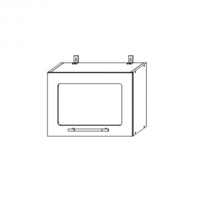 Опера ВПГС 500 шкаф верхний горизонтальный со стеклом в Олёкминске - olekminska.mebelnovo.ru | фото
