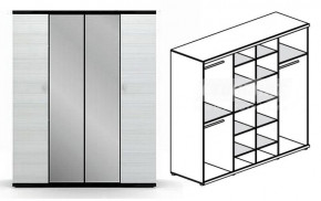 Шкаф 4-х дверный Гретта СБ-207 в Олёкминске - olekminska.mebelnovo.ru | фото