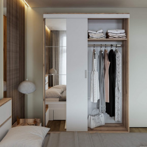 Шкаф-купе Брауни 1.5м в Олёкминске - olekminska.mebelnovo.ru | фото